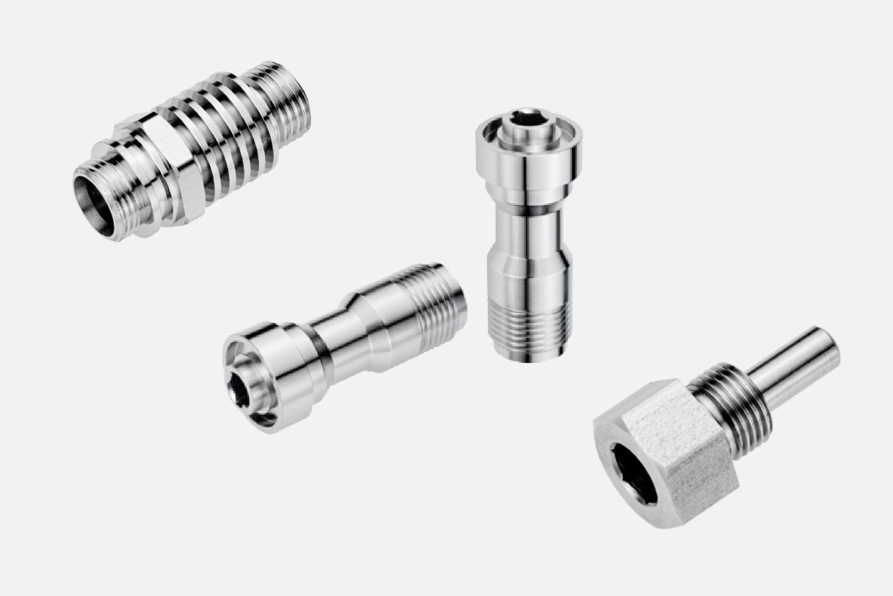 Precision Hydraulic and Pneumatic CNC Machined Connectors